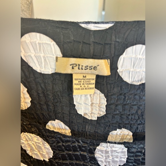 Dressy Polka Dot Blouse - Picture 4 of 4